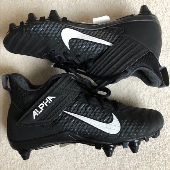 Nike Other - New Nike Alpha Menace Varsity Football Cleats / Shoes, Black  - Men's Size 7